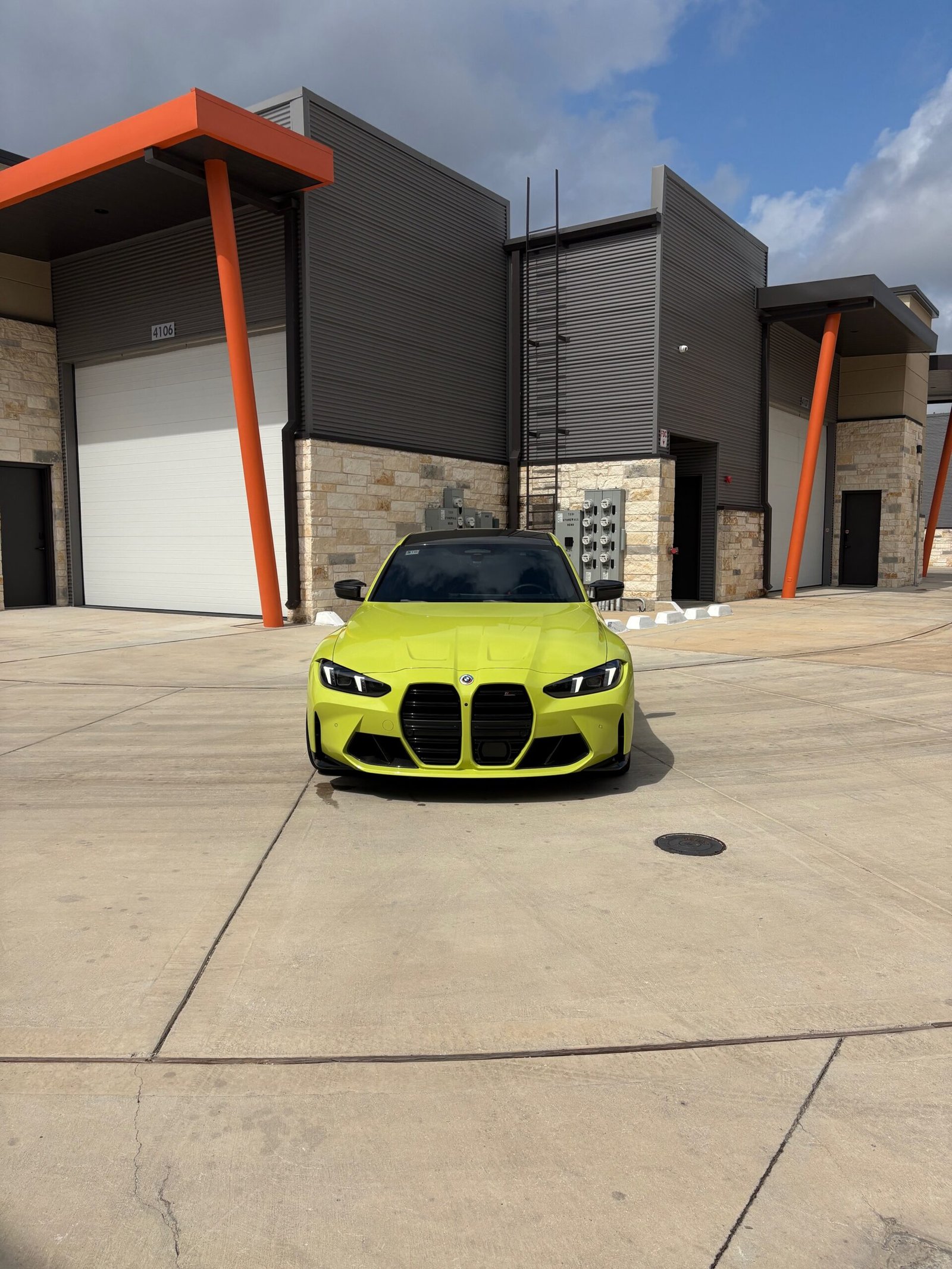 Green BMW M4 with corrected, high-gloss paint in San Antonio