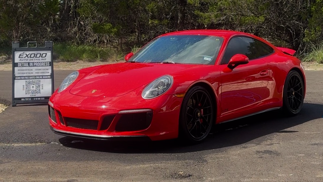 Porsche 911 GTS detailed by Exodo Mobile Detailing in San Antonio